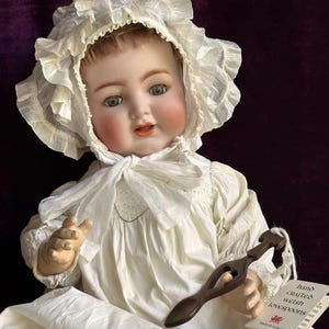 Antique German 24&quot; Simon & Halbig Kammer  Reinhardt 126 Bisque Head Baby Doll