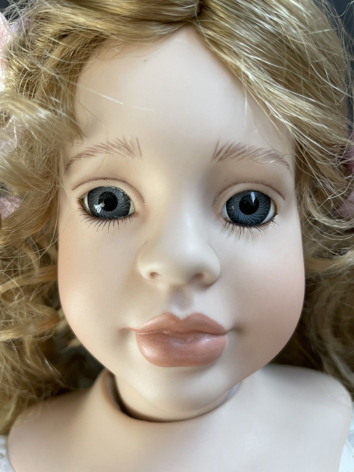 Vintage Collectible Porcelain Doll Made by Monika Etsy