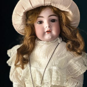 Antique German 19” Kestner 161  Child Doll Bisque Head Composition Body