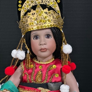 Wendy Lawton “Topeng Klana - Java” 13” Porcelain Doll LE 204/250 Box/Tag/COA