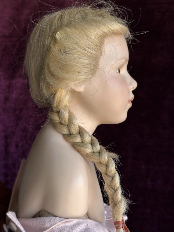 Hildegard Gunzel, ビスクドール (ビスク＋ワックス）人形 German 36” Hildegard Gunzel Wax Over Porcelain Camee Doll in Box