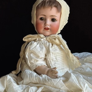 Antique German 16” Kestner JDK 257 Bisque Head Baby Doll