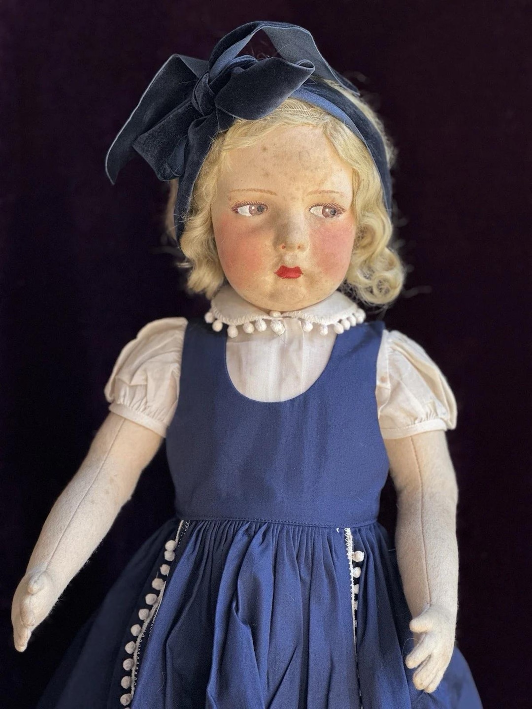 Large Vintage Italian 22” Lenci 109 Series Felt Doll - Etsy
