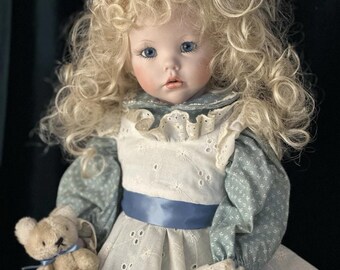 Porcelain Doll With Stand - Etsy