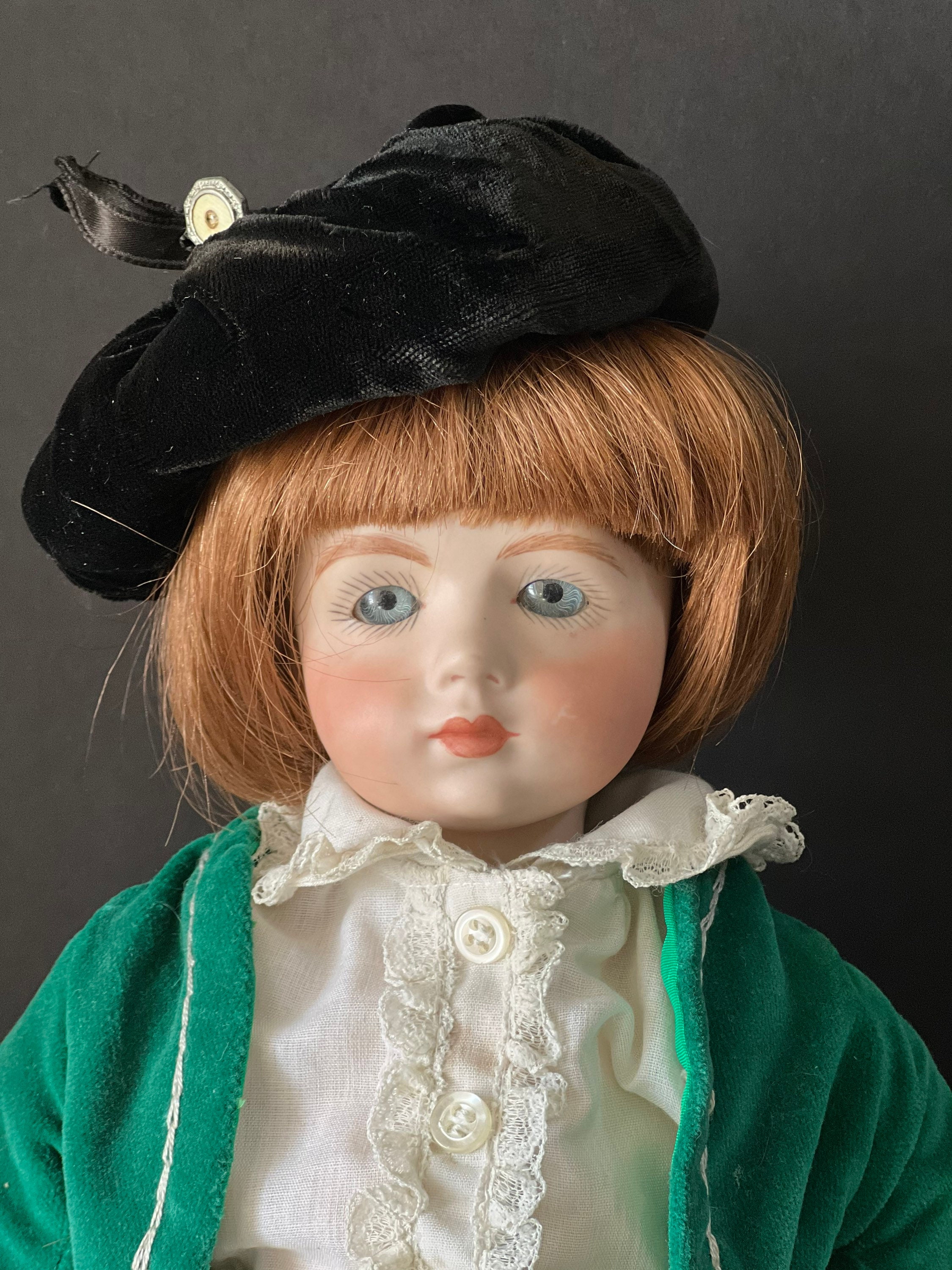 Antique French Bisque Doll Large Wonderfully Dressed 27 Tall Composition  and Wood Body