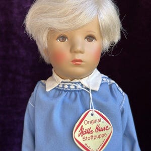 Vintage Collectible 15” Kathe Kruse 32 H Cloth Boy Doll New In Box