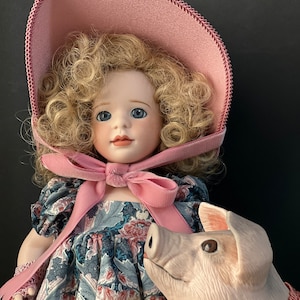 Wendy Lawton “To Market, To Market” 13” Porcelain Doll Box/COA Limited Edition