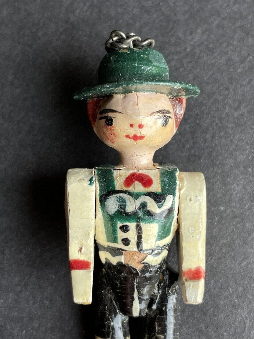 Antique German Grodnertal Miniature Wood Carved Peg Jointed Doll Etsy