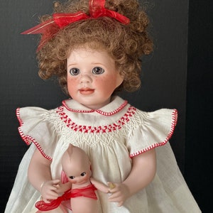 Wendy Lawton “Katie And Her Kewpie” 13” Porcelain Doll Box/Tag/COA LE 750