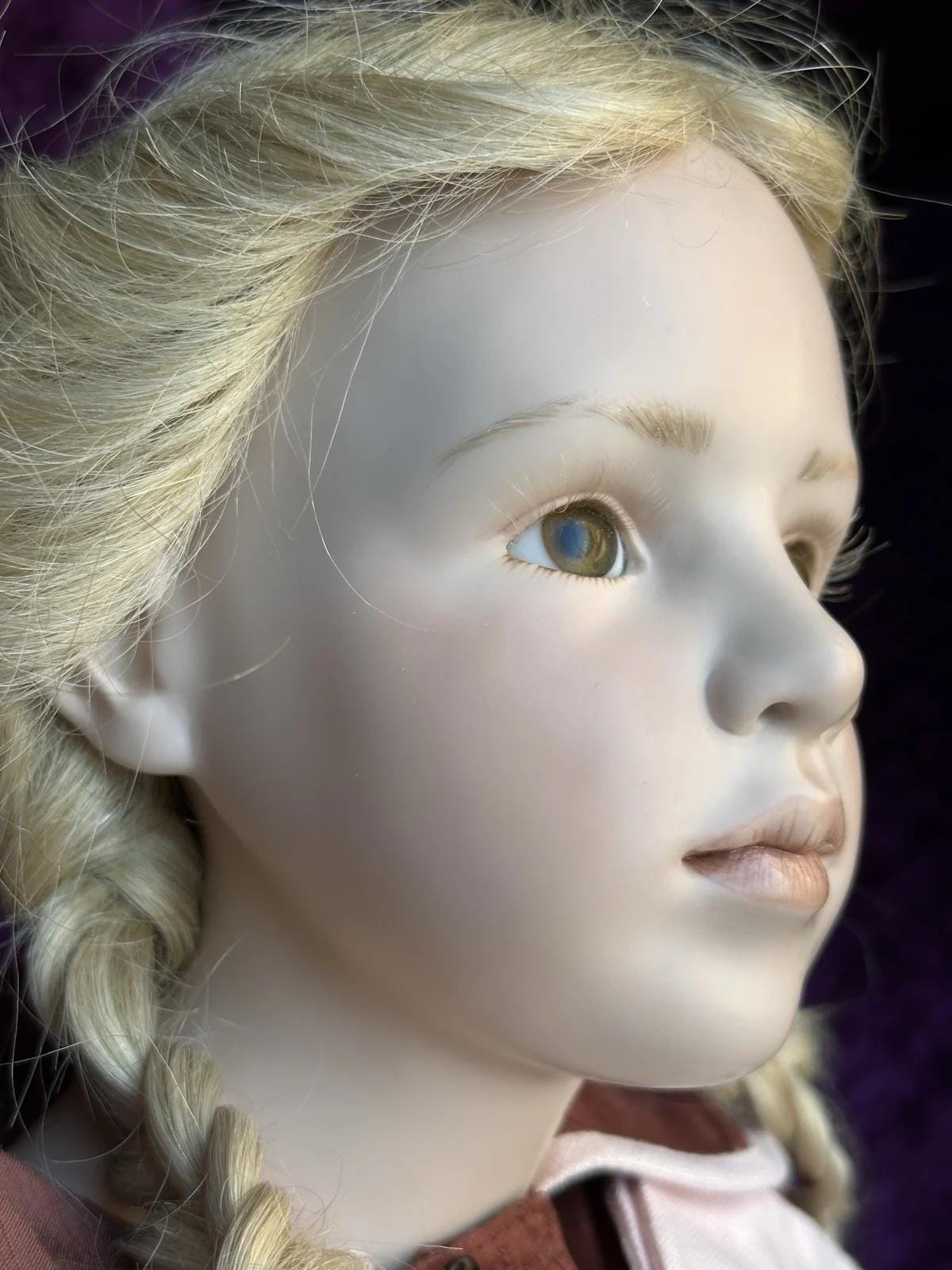 German 36” Hildegard Gunzel Wax Over Porcelain Camee Doll in Box