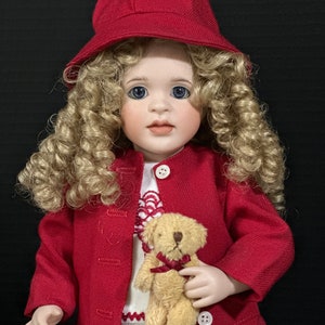 Wendy Lawton “Teddy And Me” 13” Porcelain Doll Box/Tag/COA Signed