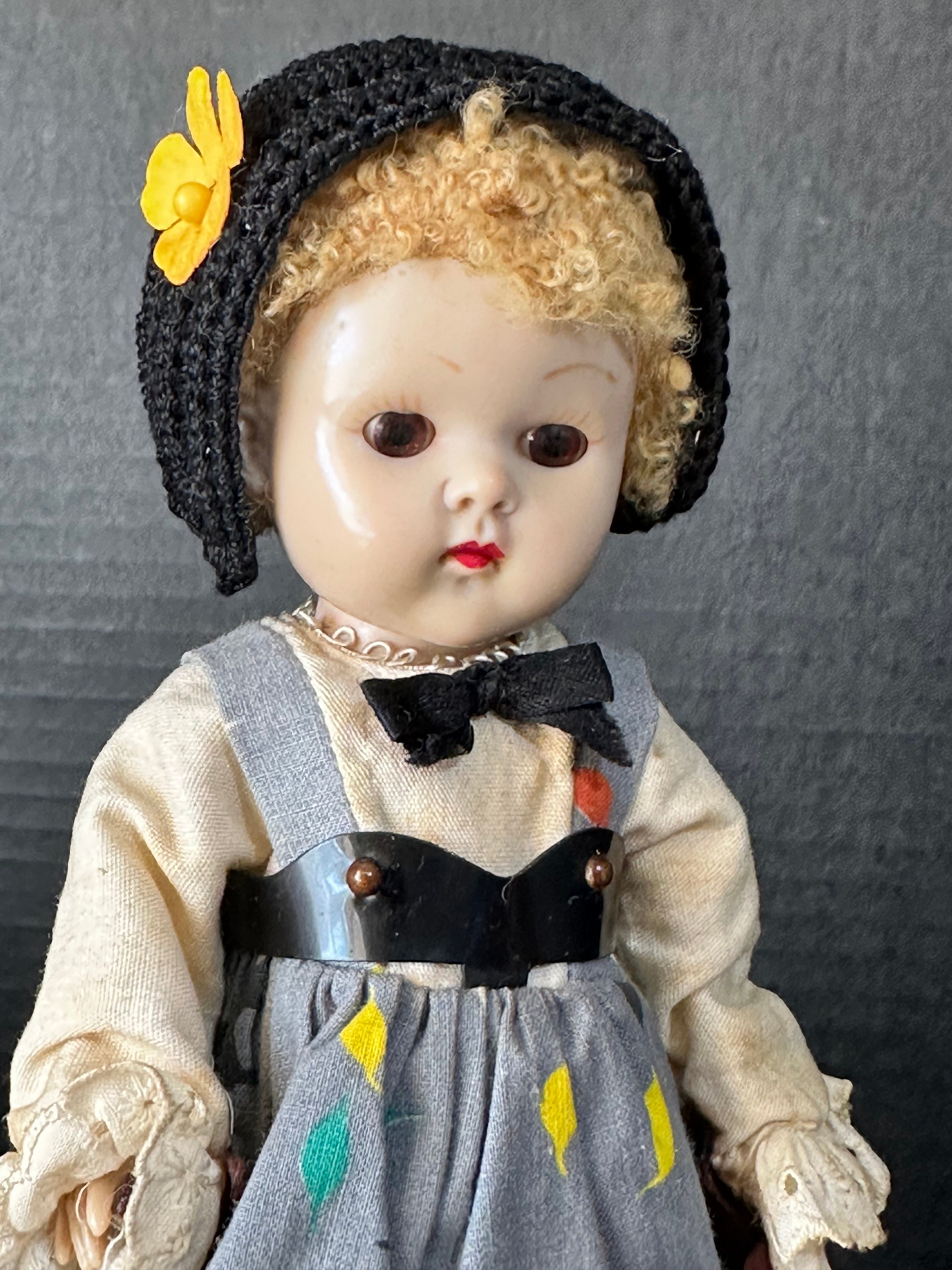 Vintage 1950's Vogue Hard Plastic Ginny Doll Poodle Haircut