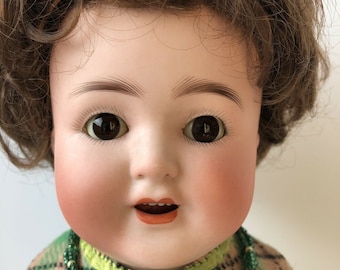 Antique K and K Toy Co. Alt, Beck & Gottschalck (?) Bisque Head Doll Kid Body