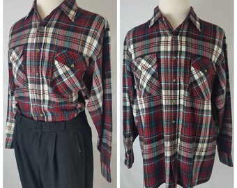 80s flannel outfit