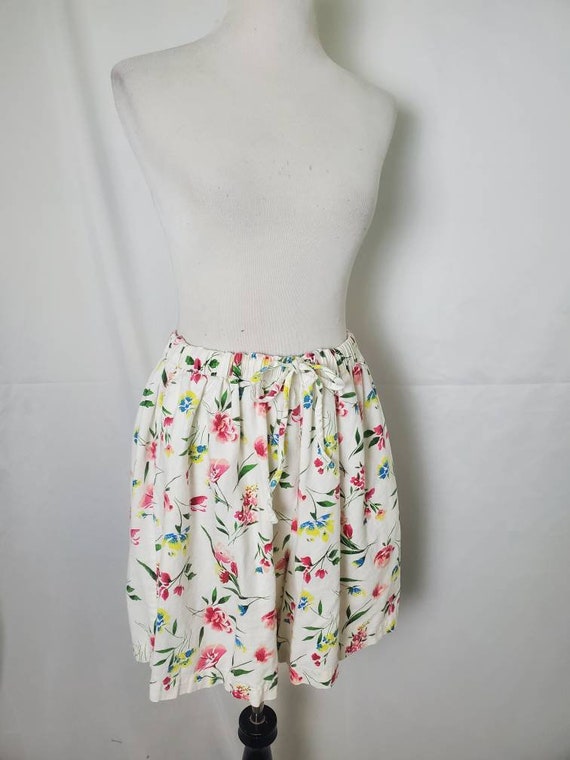 1990s shorts floral vintage 90s culottes - image 9