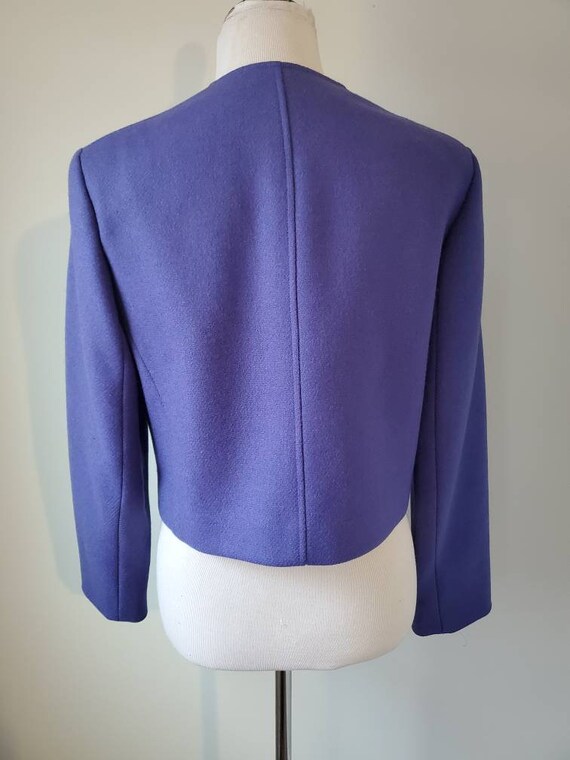 1980s jacket Pendleton vintage 80s purple wool cr… - image 7