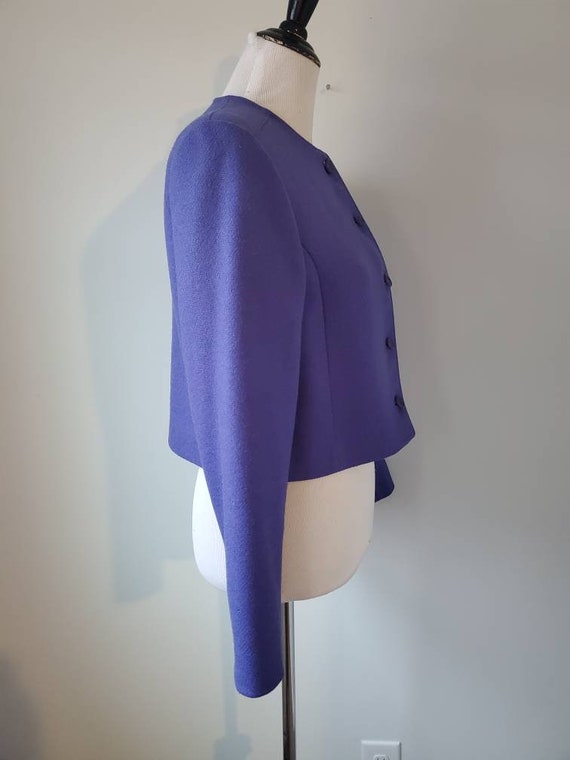 1980s jacket Pendleton vintage 80s purple wool cr… - image 6