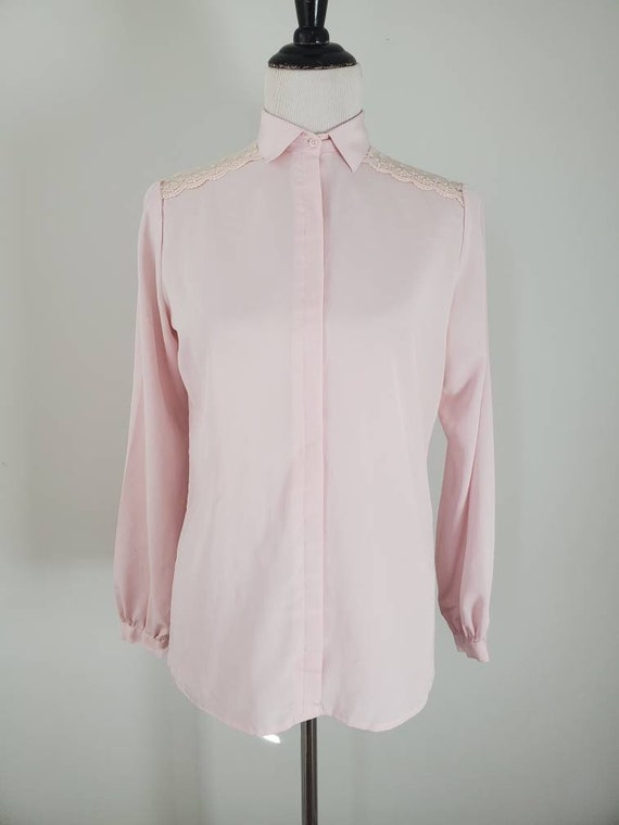 1970s blouse Sears vintage 70s lavender top - image 6