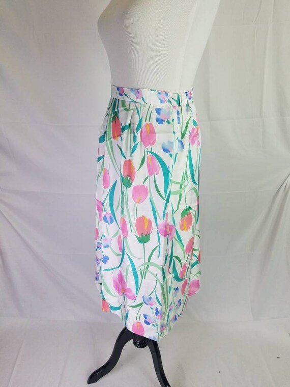 1980s skirt pastel Patchington vintage 80s tropic… - image 7