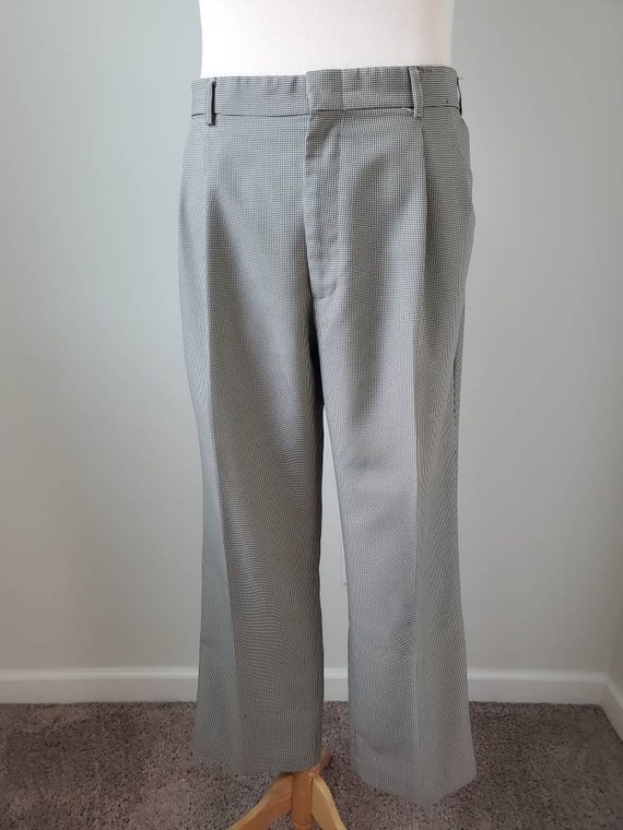 1990s pants pleated microcheck vintage 90s Haband… - image 3