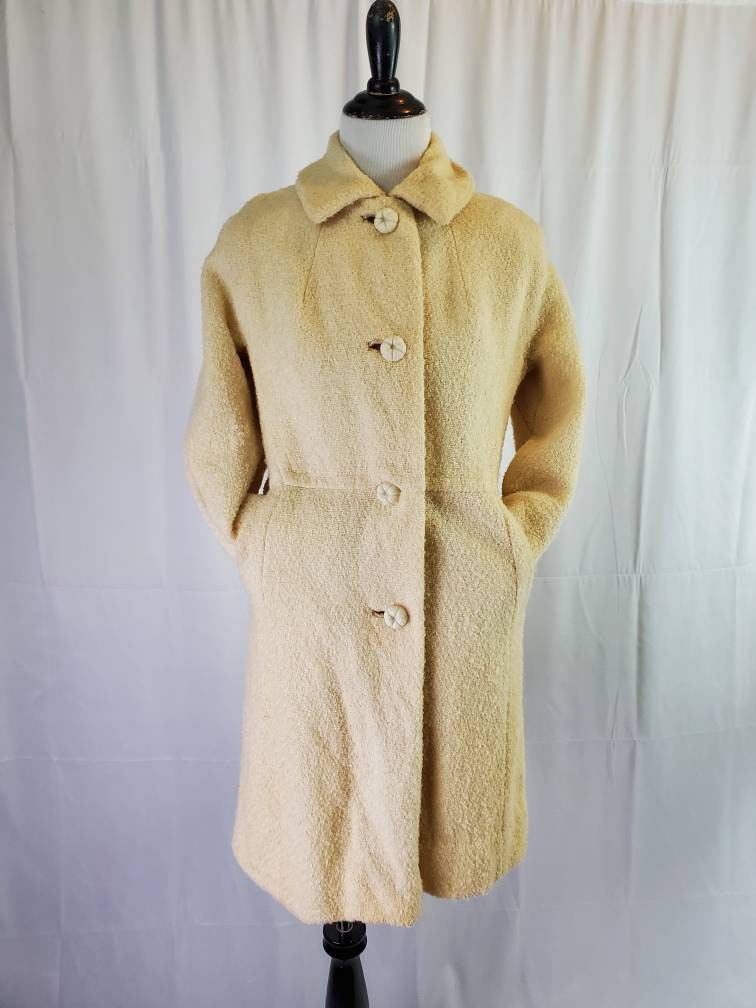 1960s duster jacket vintage 60s Sycamore cream trench coat | Etsy