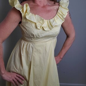1970s prom dress yellow vintage 70s maxi