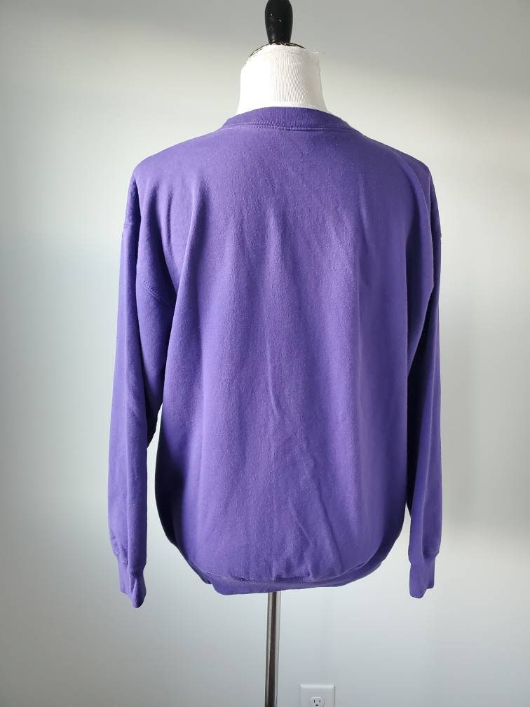 1980s Sweatshirt Vintage 80s Snowflake Purple Holiday Sweater - Etsy
