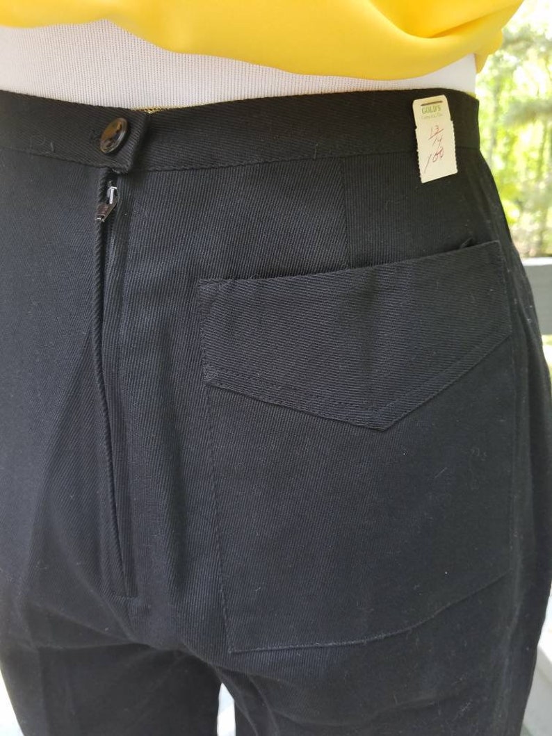 Vintage black shorts 60s Catalina Sportswear high waisted Bermuda shorts