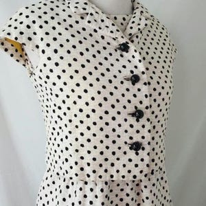 Vintage 60s polka dot dress 1960s suit