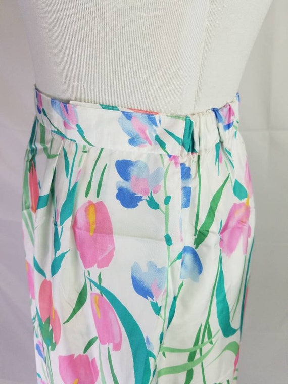 1980s skirt pastel Patchington vintage 80s tropic… - image 8