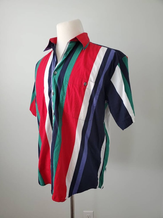 1990s shirt striped vintage 90s Alan Stuart oxford - image 6
