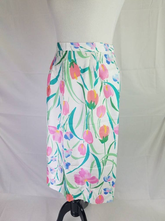 1980s skirt pastel Patchington vintage 80s tropic… - image 5
