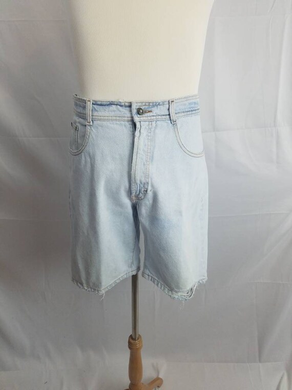 1990s shorts vintage 90s Oleg Cassini jean washed… - image 5