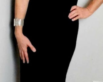 Vintage 60s Black Cocktail Dress | Breakfast at Tiffany’s Style | Audrey Hepburn LBD | Classic Mod Party Dress | Size L