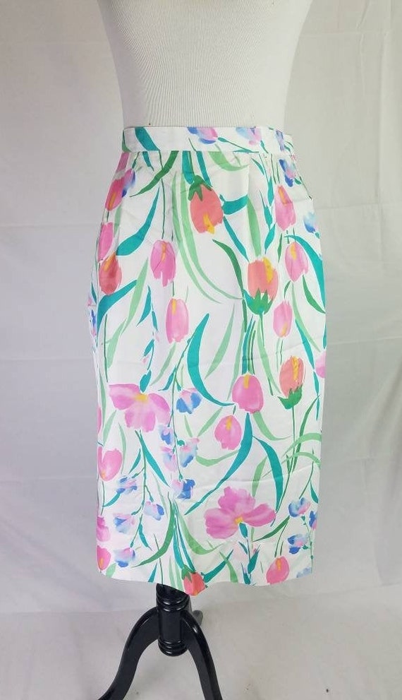 1980s skirt pastel Patchington vintage 80s tropic… - image 9