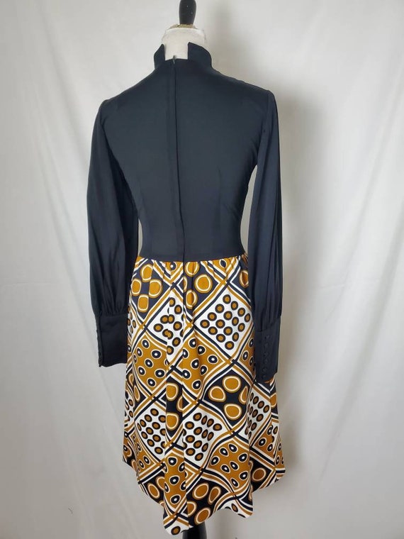 1960s dress mid century vintage 60s/70s midi - image 9