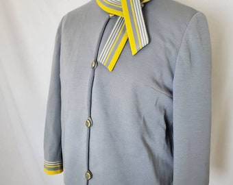 1960s blouse and jacket vintage 60s wool Butter Knit set