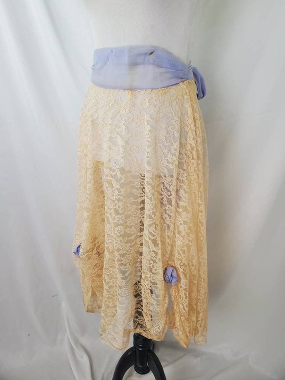 1940s lace skirt vintage 40s wounded bird - image 6