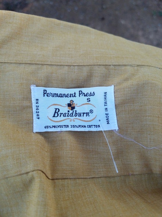 1970s oxford shirt vintage 70s mens Braidburn but… - image 10