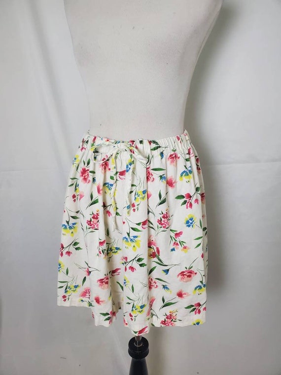 1990s shorts floral vintage 90s culottes - image 8