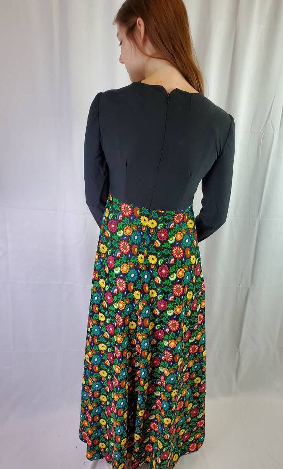 1970s dress vintage 70s floral maxi - image 6