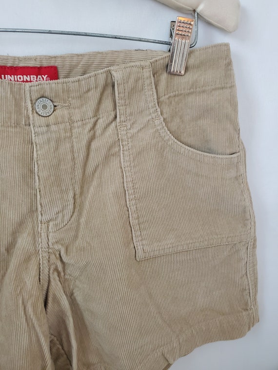 1990s corduroy shorts vintage 90s Unionbay tan NWT - image 3
