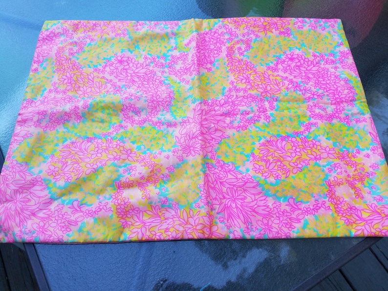 Lingerie bags vintage 1970s travel bags 2 vibrant floral spring bags