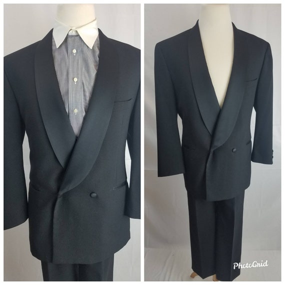 Vintage 1960\u2019s Faux Perl Head Tuxedo Buttons 6cnt