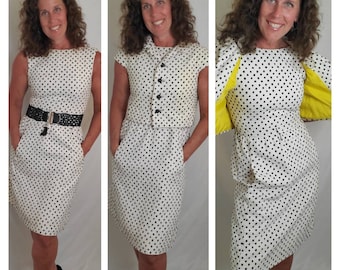 Vintage 60s polka dot dress 1960s suit