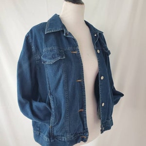 1980s jean jacket Bill Blass vintage 80s denim