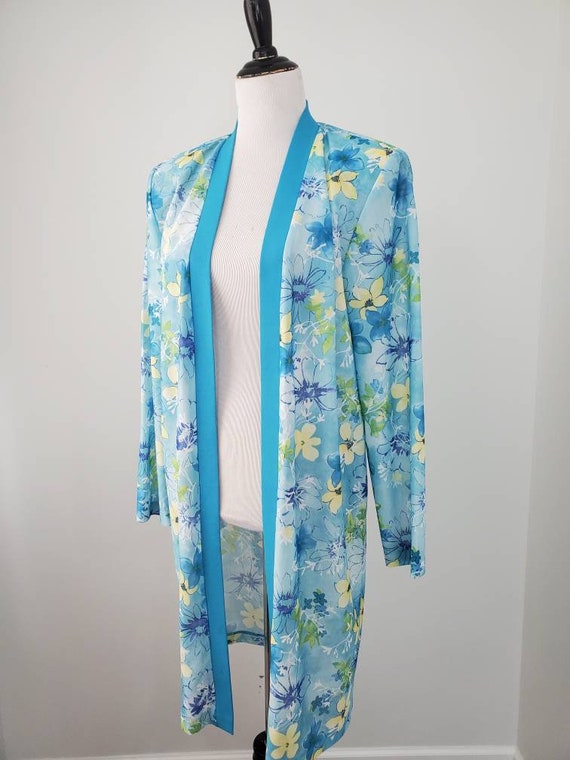 1980s jacket floral overlay vintage 80s BFA Class… - image 5