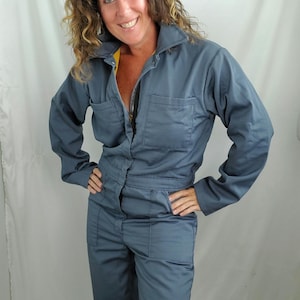 Vintage coveralls Wolf of Waco mechanic blue jumpsuit