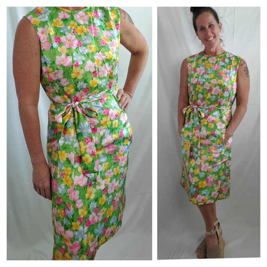 1960s Dress Vintage 60s Mcmullen Tropical Floral Midi - Etsy