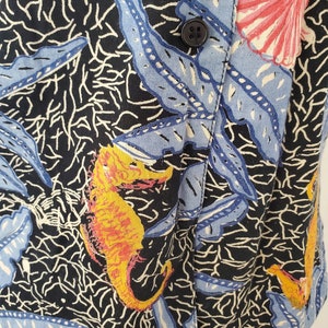 1980s tropical shirt vintage 80s Whistles button down